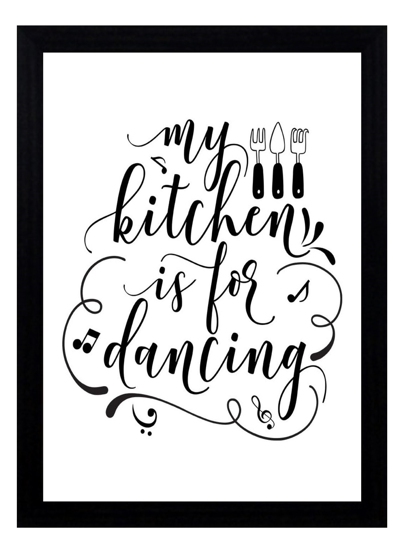 My Kitchen is for Dancing A4 Fun Print Wall Art Home Decor Gift Print Poster