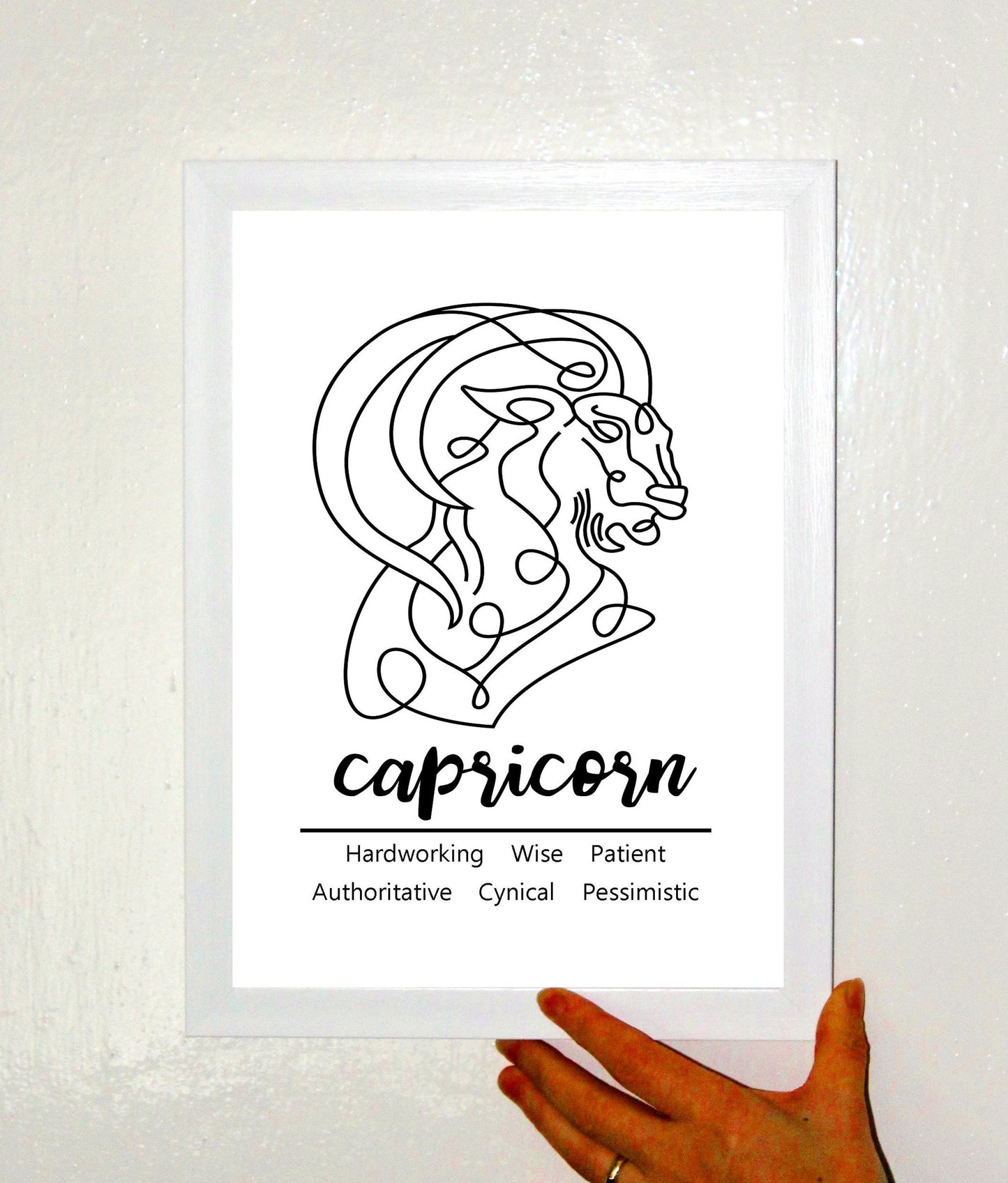 Capricorn Zodiac Star Sign Traits A4 Print Poster