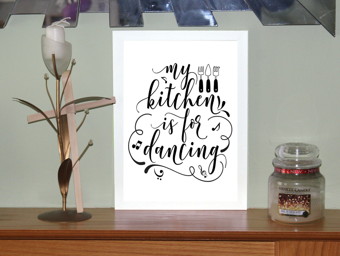 My Kitchen is for Dancing A4 Fun Print Wall Art Home Decor Gift Print Poster