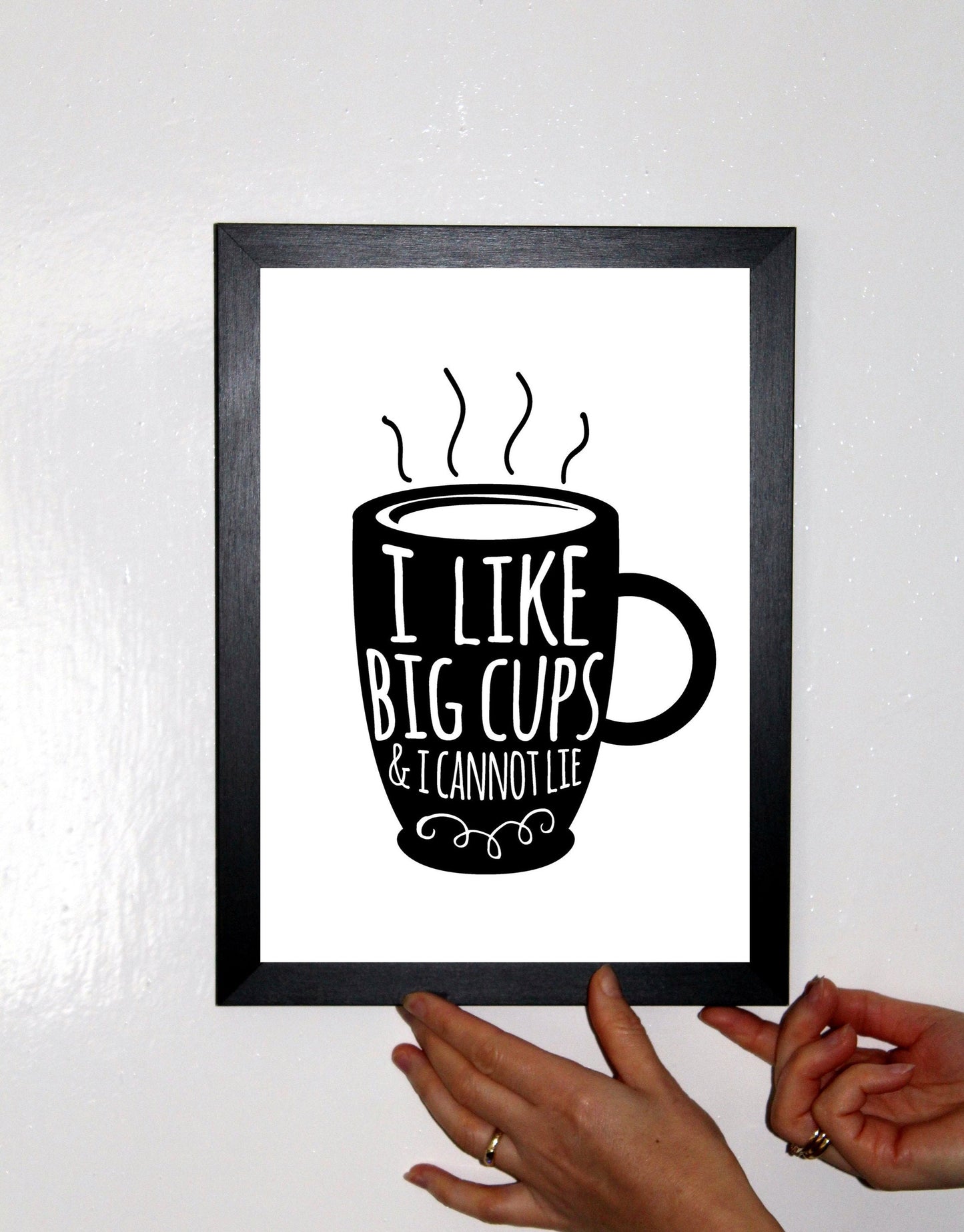 I Like Big Cups A4 Fun Print Wall Art Home Decor Gift Print Poster
