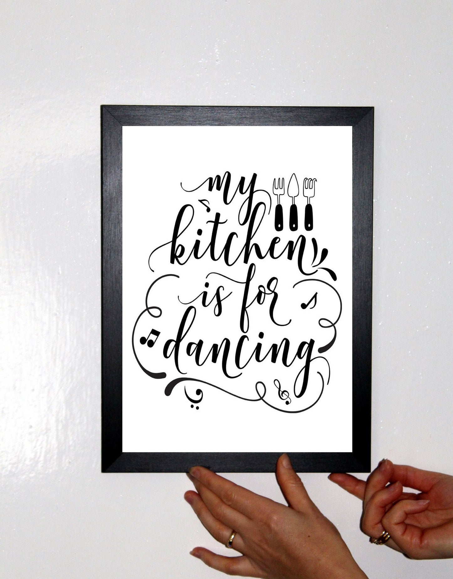 My Kitchen is for Dancing A4 Fun Print Wall Art Home Decor Gift Print Poster